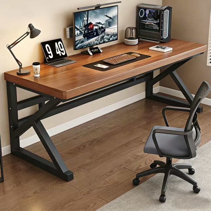 Computer Desk with Thickened and Reinforced Desktop, Suitable for Bedroom Home Use, Double Study Desk, Student Simple Gaming Desk, Office Desk Computer Desk with Thickened and Reinforced Desktop, Suitable for Bedroom Home Use, Double Study Desk, Student Simple Gaming Desk, Office Desk