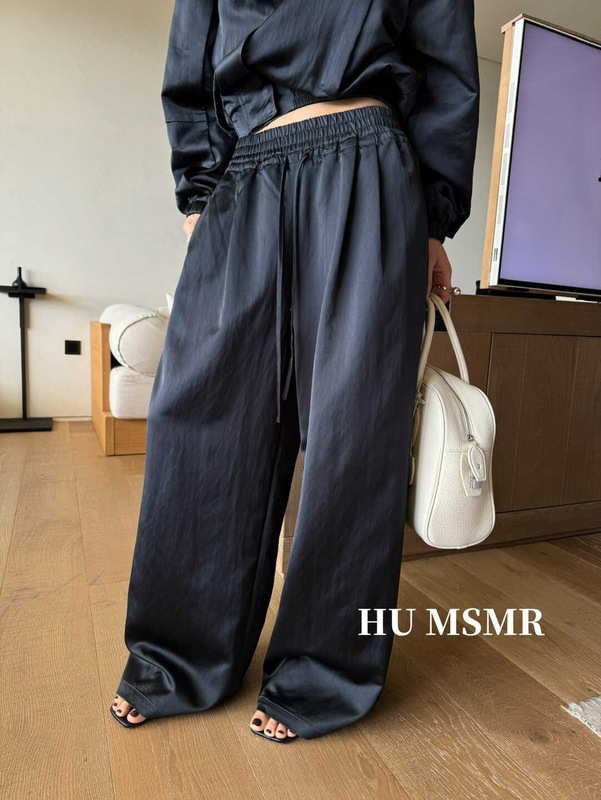 广州十三行HUMSMR秋上新松紧腰洋气百搭显瘦休闲裤L1329|undefined