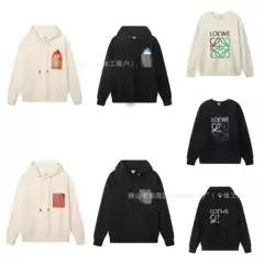 Cross-Border Luxury Trend Loe Roie's Moving Castle Calcifer Pocket Flame Embroidery Hooded Sweatshirt Trend