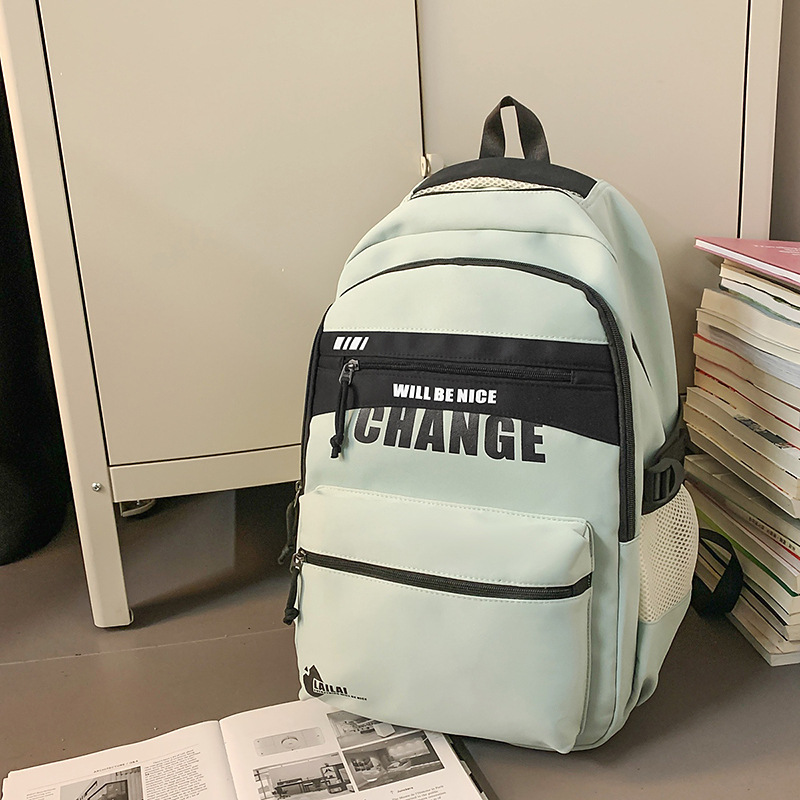 Mochila de estilo Harajuku de gran capacidad para estudiantes hombres 2025 nueva mochila de viaje de la escuela secundaria bolsa de viaje deportiva