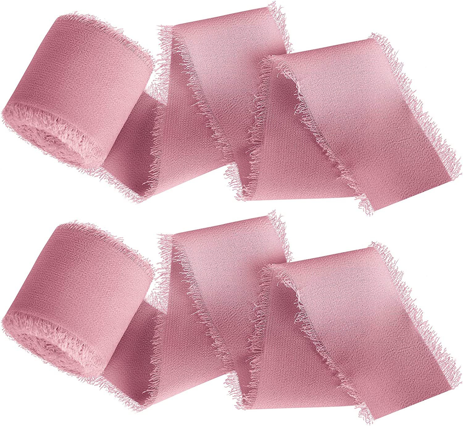 INS deshilachado gasa cinta ramo de la boda borla cinta arco decoración hilo de nieve tira de tela de seda