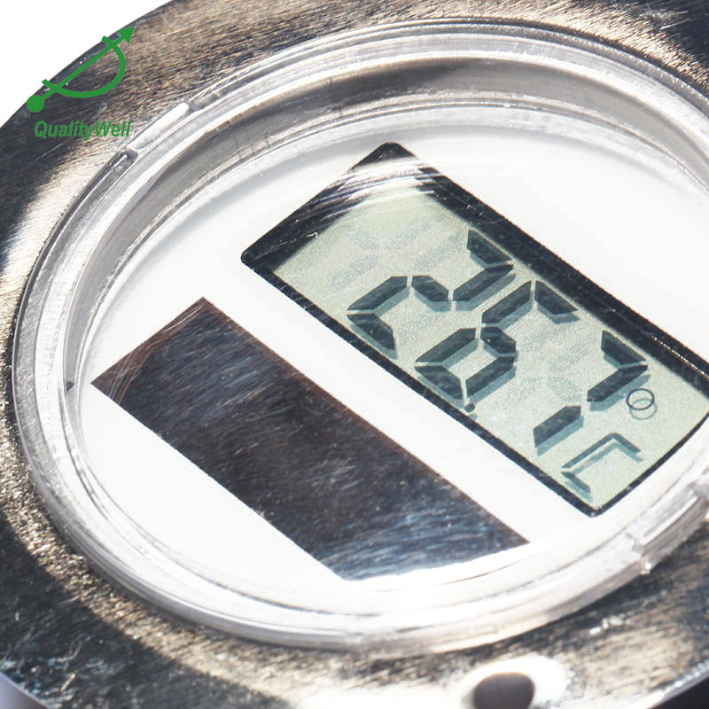 森垚SS304太阳能电子温度计 前法兰安装 冷库专用IP45