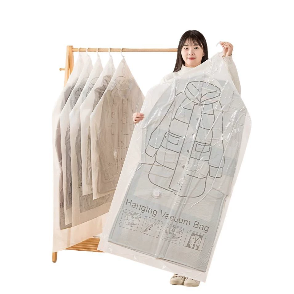  Plel jacket pumping vacuum compressed bag clothes special storage bag artifact hanging style clothes