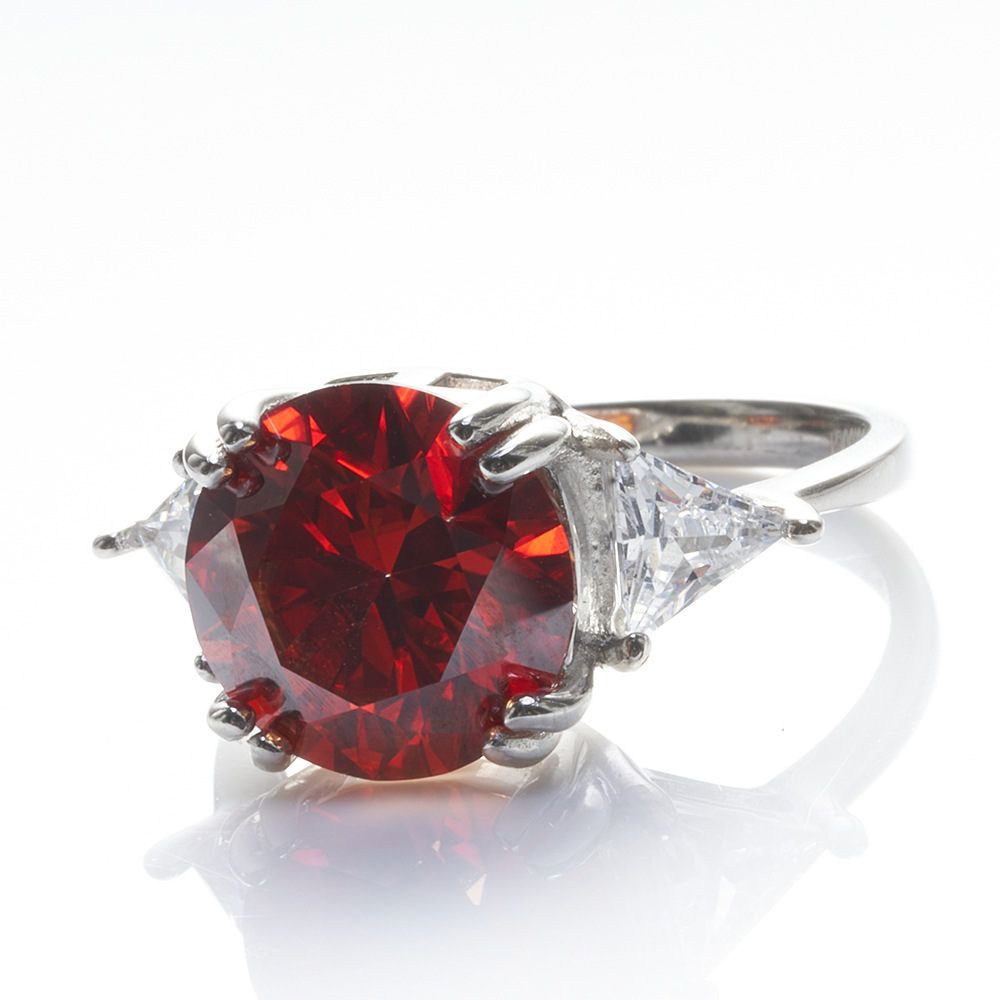 5 quilates anillo de piedra de mosaico de plata galvanizado anillo de piedra de mosaico de color ventas calientes transfronterizas