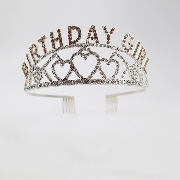 Venta caliente europea y americana reina corona tocado de alta gama fiesta cumpleaños princesa corona Boda nupcial corona accesorios para el cabello al por mayor