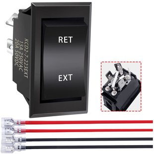 ˲�r�u�U�܄��_�P��ON��OFF��ON) 4�DPDT 20A 12V ֱ���N ���_�P