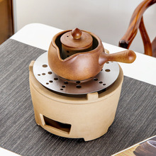 户外热烤煮茶陶瓷围炉茶壶 露营炭火碳炉子罐罐茶煮茶器套装批发