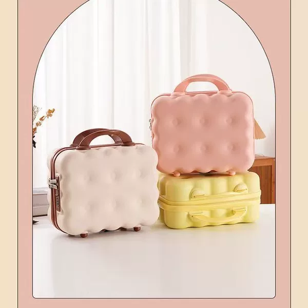 Candy suitcase mini 14inch makeup case small box souvenir box handbag small password box gift
