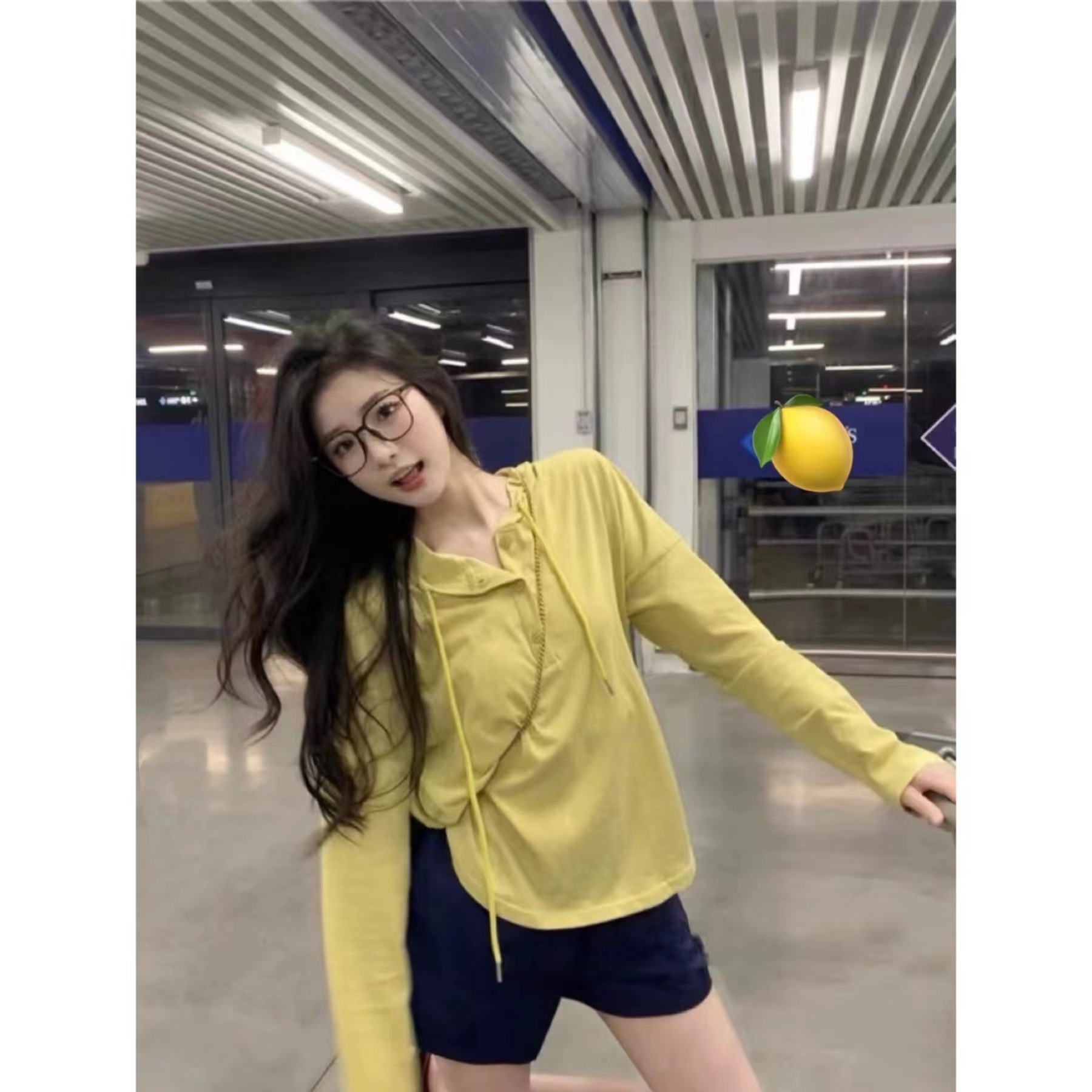 RL 러프 포니 마크 캐주얼 스포츠 스타일 투피스 세트 여성용 후드 선스크린 셔츠 긴팔 티셔츠 탑 짧은 핫 팬츠