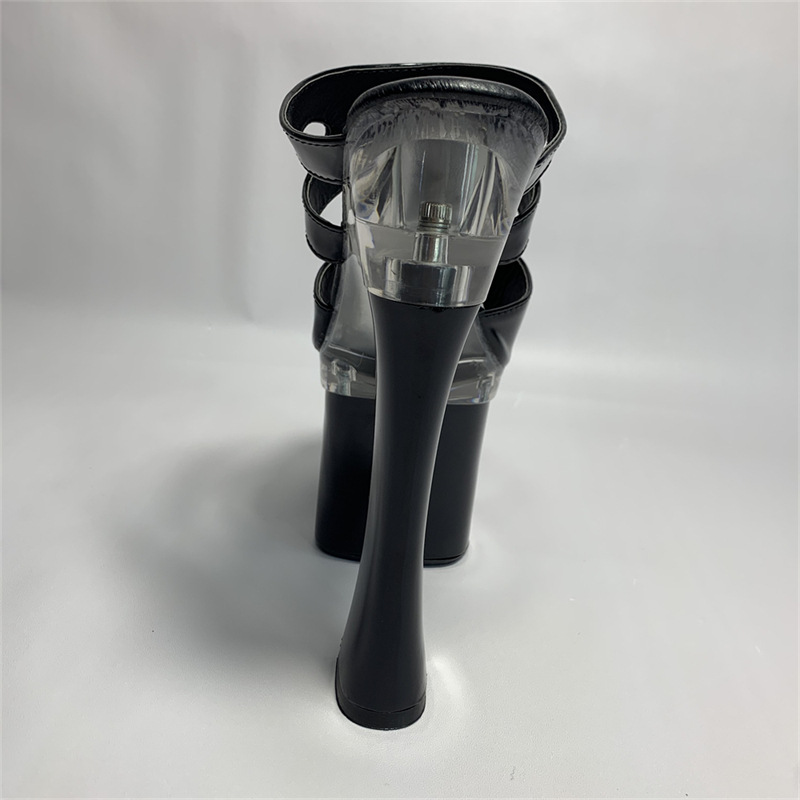 2024 verano nuevo producto de hadas una palabra sandálias impermeables para mujeres de verano usar sandalias de tacón delgado zapatos de mujer de tacón alto