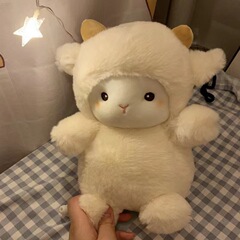 Ins風小羊公仔かわいいぬいぐるみぬいぐるみと一緒に寝ている人形抱き枕超軟女誕生日プレゼント