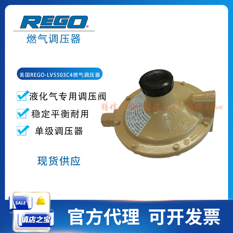 RegO液化气减压阀LV5503C4力高DN15燃气调压器单级调压阀防泄漏