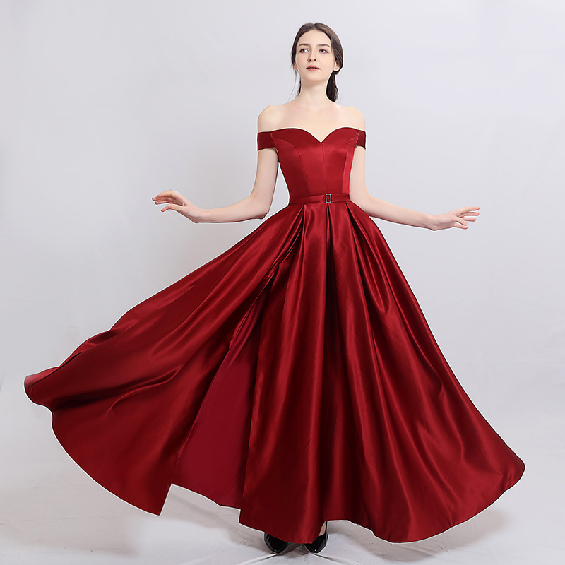 Comercio exterior Amazon AliExpress deseo de las mujeres vestido de noche vestido de novia noche simple vestido de noche largo