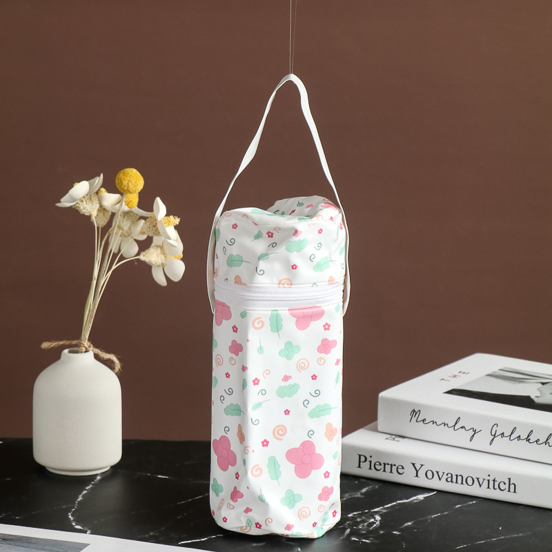 PVC保温袋奶瓶保温杯套通用水杯保护袋子创意泡沫pvc杯套可印LOGO