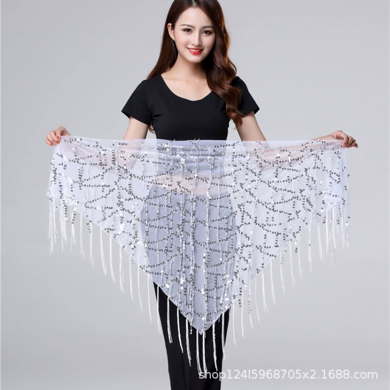 Хэллоуин танец живота с цепочкой талии с блестками из бахромы