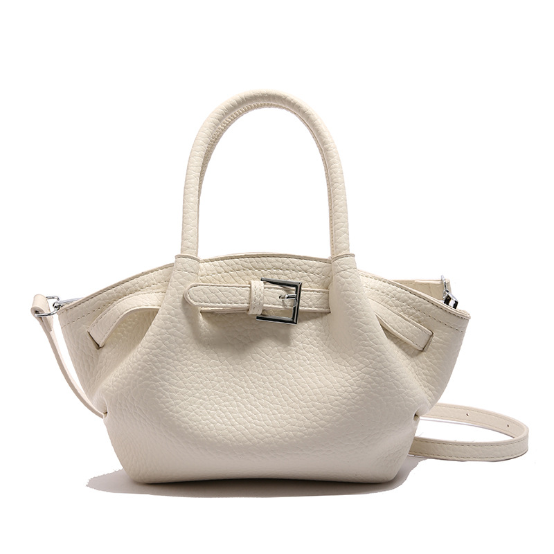 Bolso de textura transfronteriza 2025 verano nuevo estilo bolso de hombro con patrón de lichi bolso de mensajero casual de todo fósforo mujer
