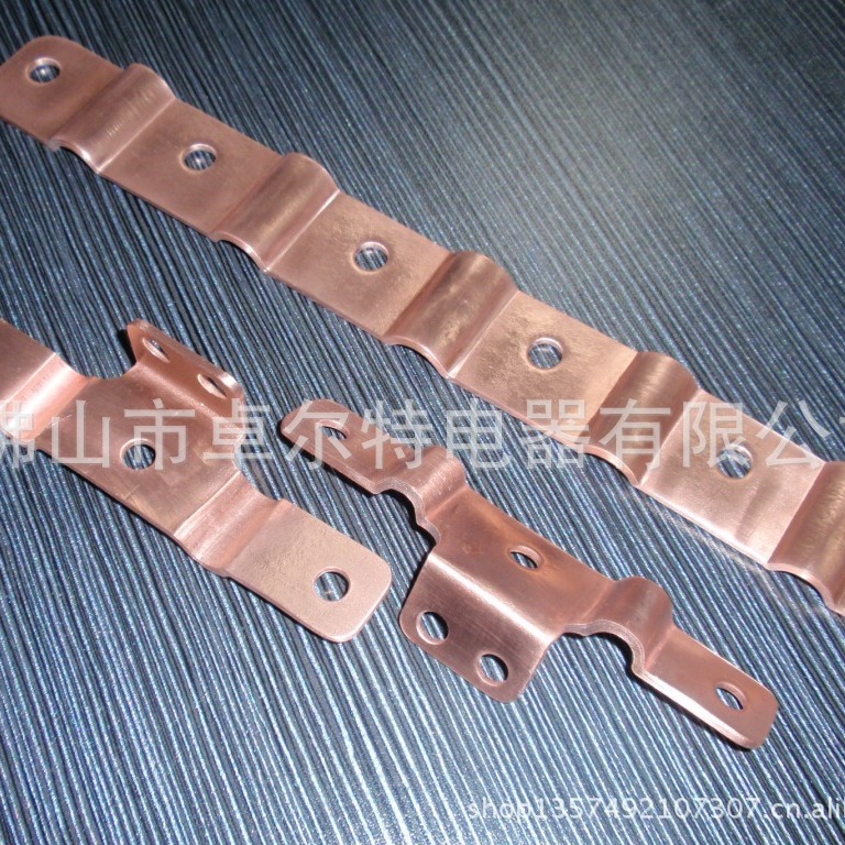 电力设备 汽车配件 铜箔软连接 T2紫铜排软连接 导电带