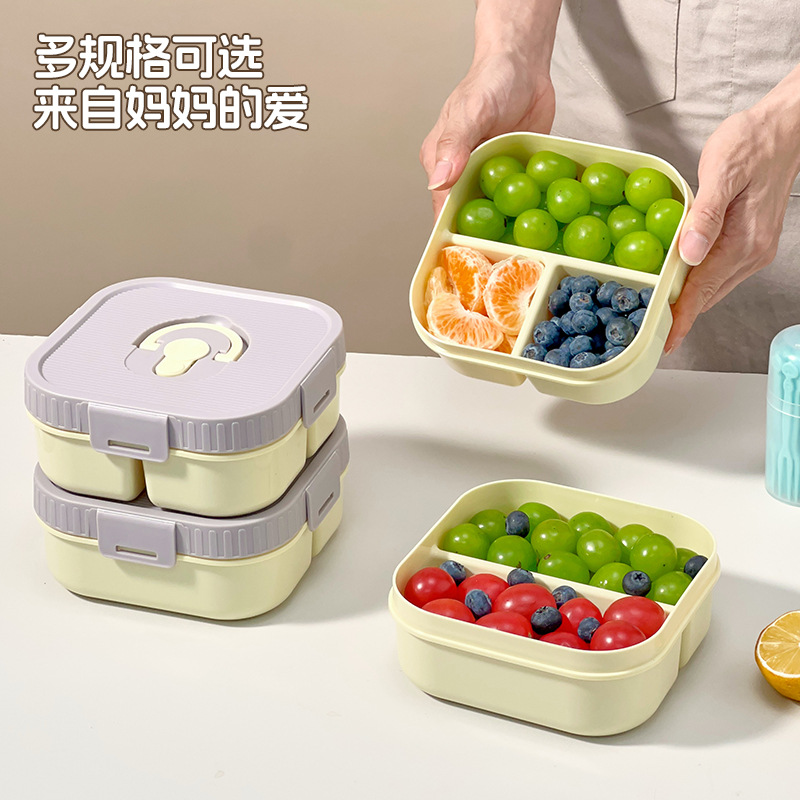 Caja de almuerzo de frutas para niños con microondas, caja de almuerzo portátil para estudiantes de primaria, caja de alimentos frescos para picnic