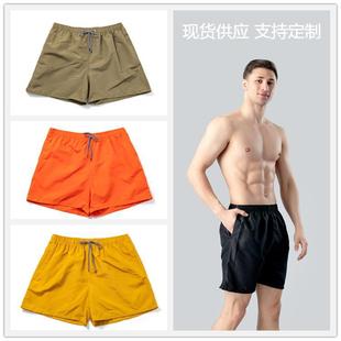 Summer men's beach pants solid color European and American large underpants thin large size sports shorts quick-drying casual shorts wholesale