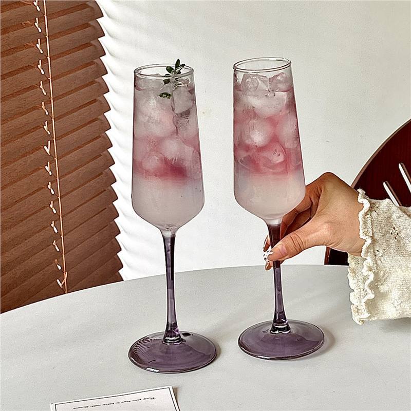 High-Looking Ins-Style Sparkling Champagne Glass, Goblet, Wine Glass, Special Cocktail Glass Set, Glass Cup