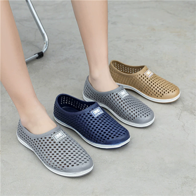 Мужские сандалии Baotou, обувь из крокодиловой кожи, новинка лета 202, нескользящая пляжная обувь, уличная одежда, женская рафтинговая обувь в корейском стиле