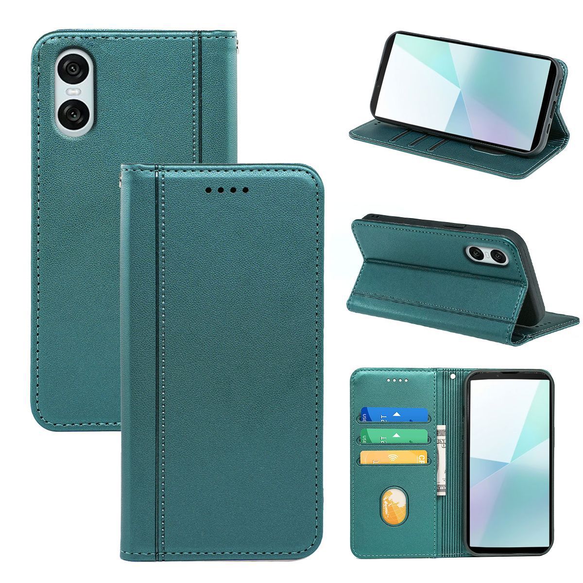 适用于索尼xperia 10 vI手机壳xperia 5 v R20仿皮纹强磁手机皮套