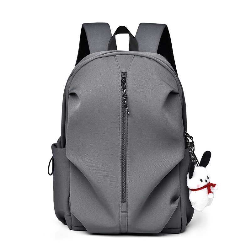 Trendy Versatile Couple Backpack Lightweight Unisex Large Capacity Casual Backpack Solid Color Printable Backpack Wholesale