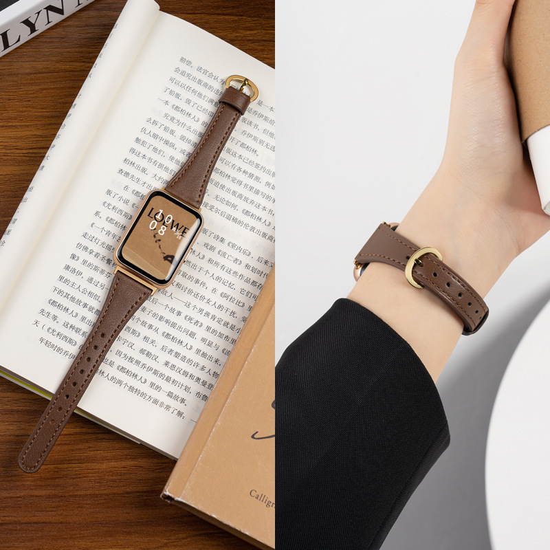 Suitable for Huawei Gt4 Strap Gt3 Watch Gt5 New Pro Smart Women's Genuine Leather 41mm Sports Huawei Fit3