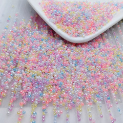 超優雲霧玻璃米珠珠子 手工diy串珠散珠材料手鍊髮簪流蘇飾品配件