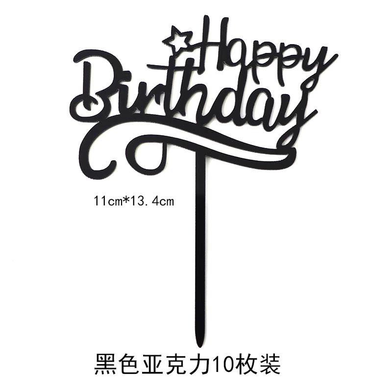 Copyright acrílico pastel decoración ins estilo creativo AMOR Feliz cumpleaños postre de mesa