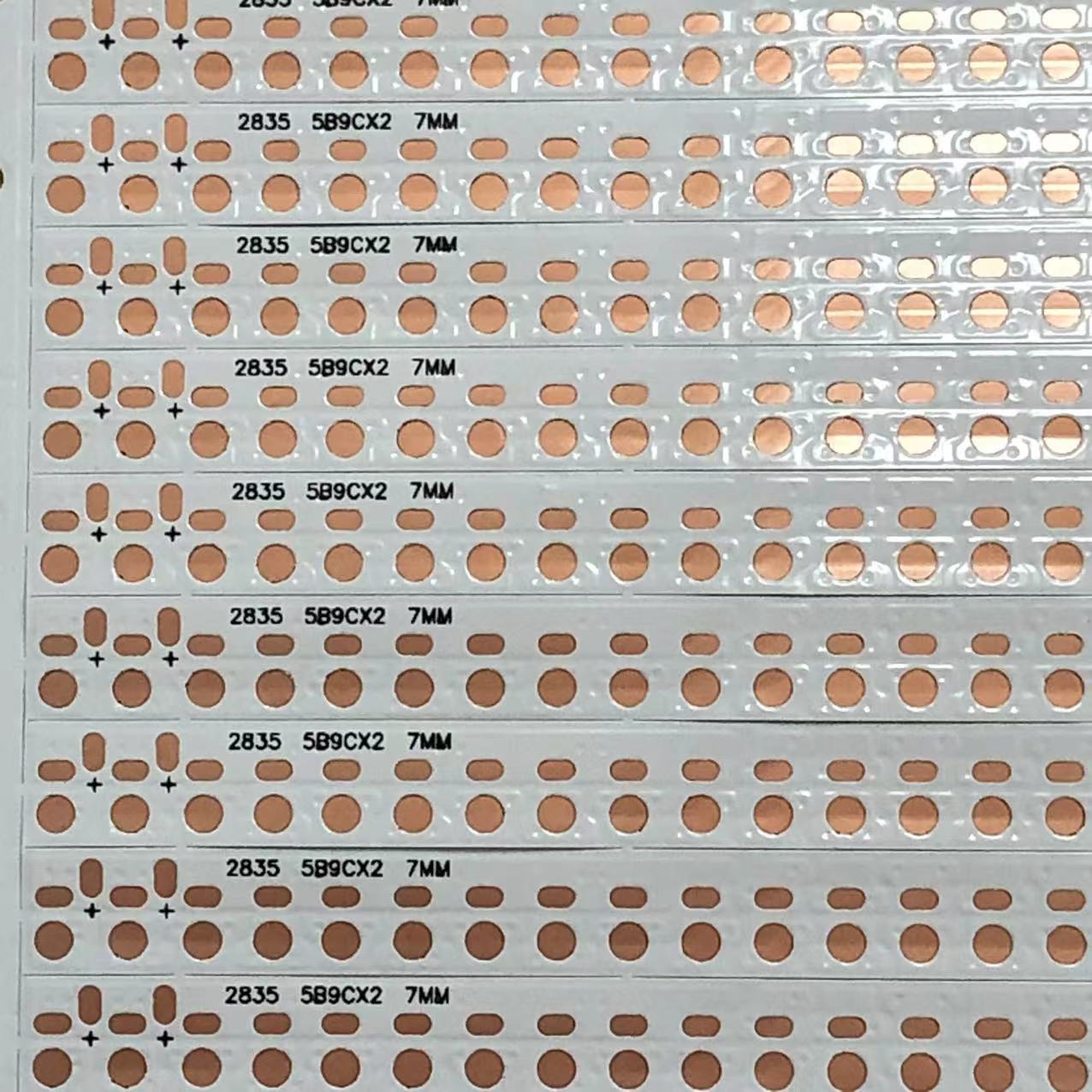 FPC柔性线路板2835 双色 5B12C*2 90D/条 360*7MM*35PCS 双面白膜