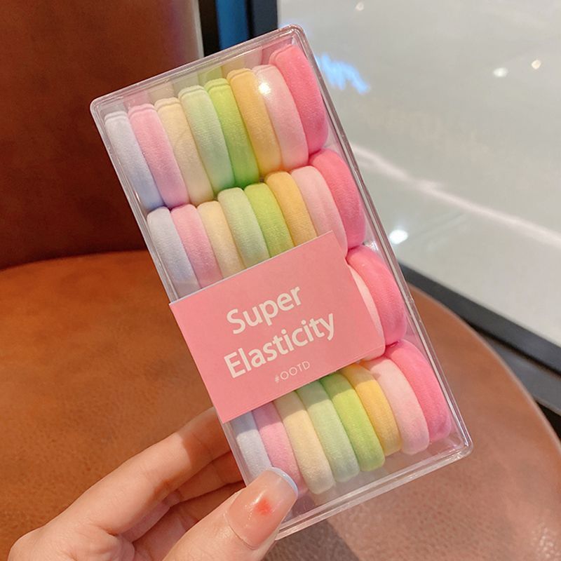 Coleteros de goma para mujer, gruesos y duraderos, bandas elásticas desechables para el cabello, coleteros de alta elasticidad, cuerdas para el cabello duraderas, accesorios para el cabello para mujer.