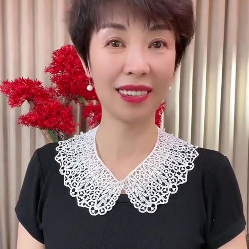 [Xinfang] [Pea beads lace fake collar] Korean style hollow kapok silk shawl summer sun protection versatile fake collar