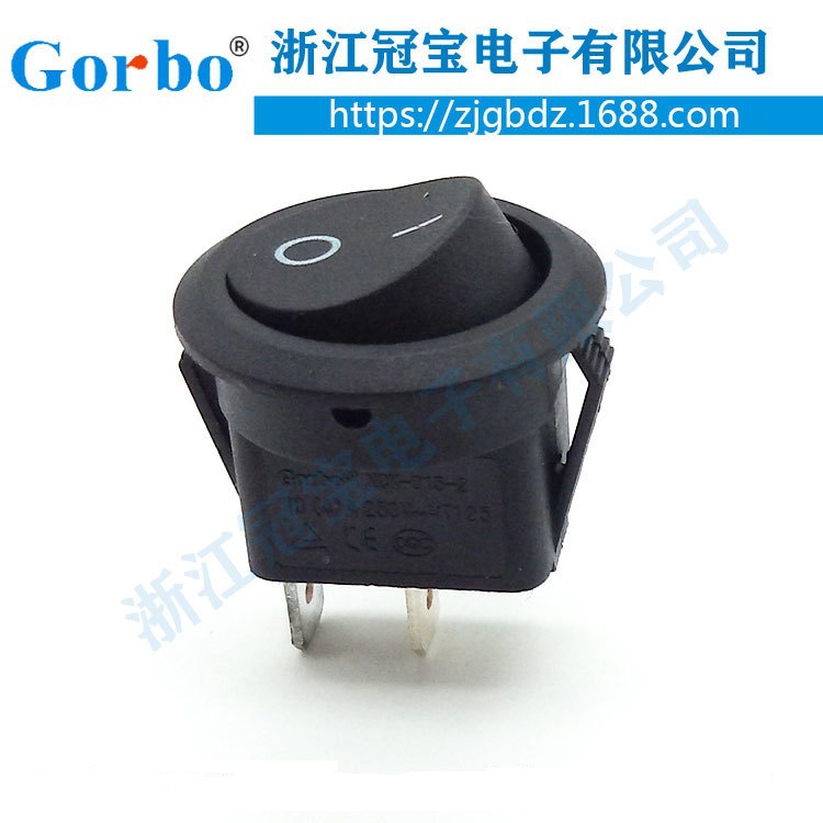 KCD船型开关开关 KCD翘板防水开关 圆形带灯船型电源开关