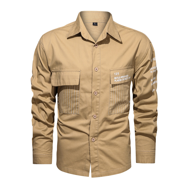 2024 primavera y otoño nueva camisa de hombre de manga larga ropa casual moda guapo chaqueta casual diaria versátil