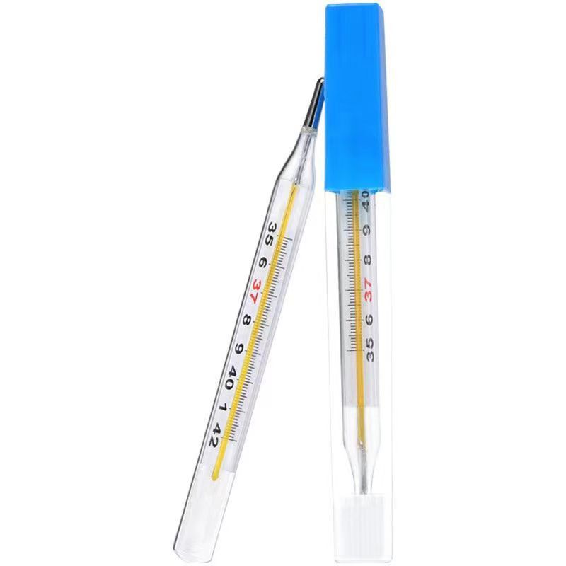 English Export Foreign Trade Cross-Border Medium-Sized Mercury Glass Thermometer Human Body Thermometer Temperature Measuring Needle Probe Needle