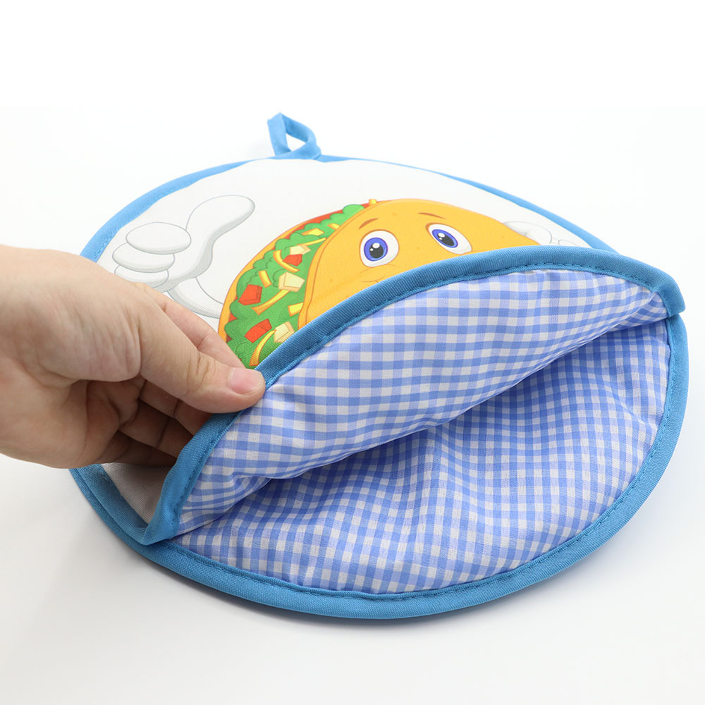 Transfronterizo redondo impreso pastel de papa mexicana bolsa de aislamiento torta de maíz bolsa de aislamiento eficaz bolsa de aislamiento bolsa de Almuerzo