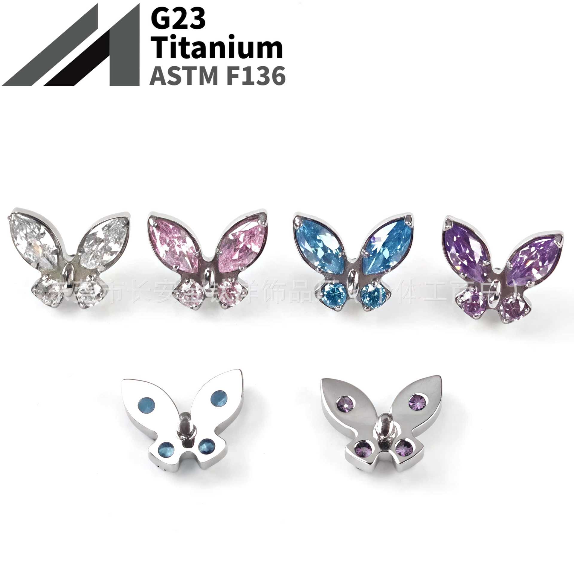 16G labret stud size and finish detail