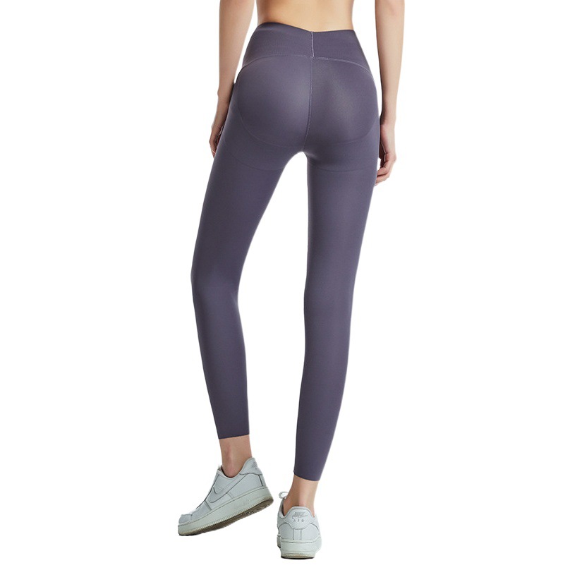 2024 nuevo cintura alta cadera elevación jalea Barbie pantalones de las mujeres elástico apretado vientre contracción yoga pantalones desgaste exterior tocando fondo fitness Pantalones