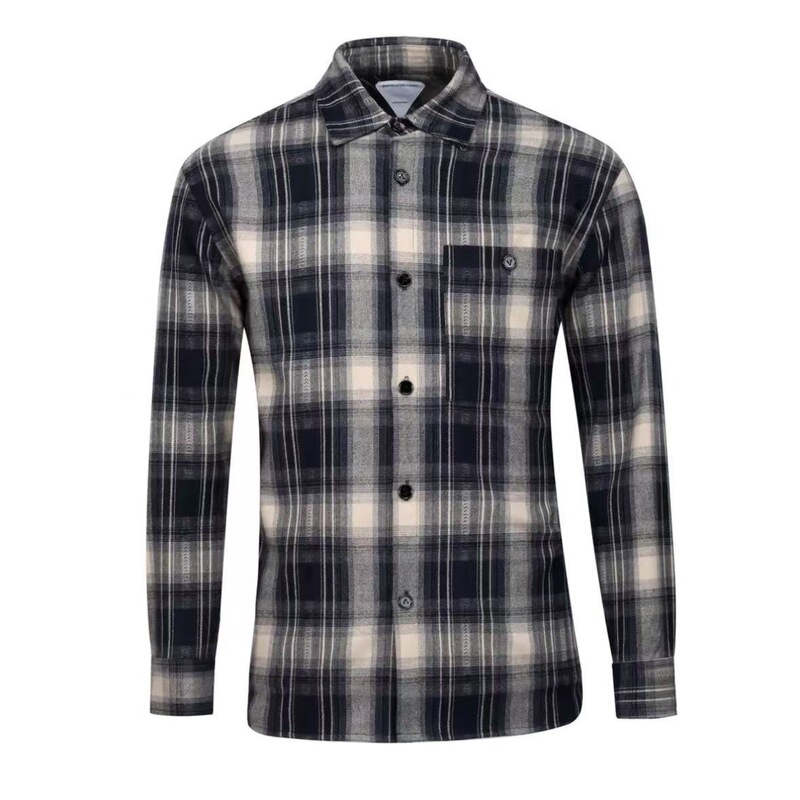 2025 Autumn New Old Money Style Fashionable Brushed Long-Sleeve Loose Plaid Shirt for Men Casual Versatile Cotton 2025 Autumn New Old Money Style Fashionable Brushed Long-Sleeve Loose Plaid Shirt for Men Casual Versatile Cotton