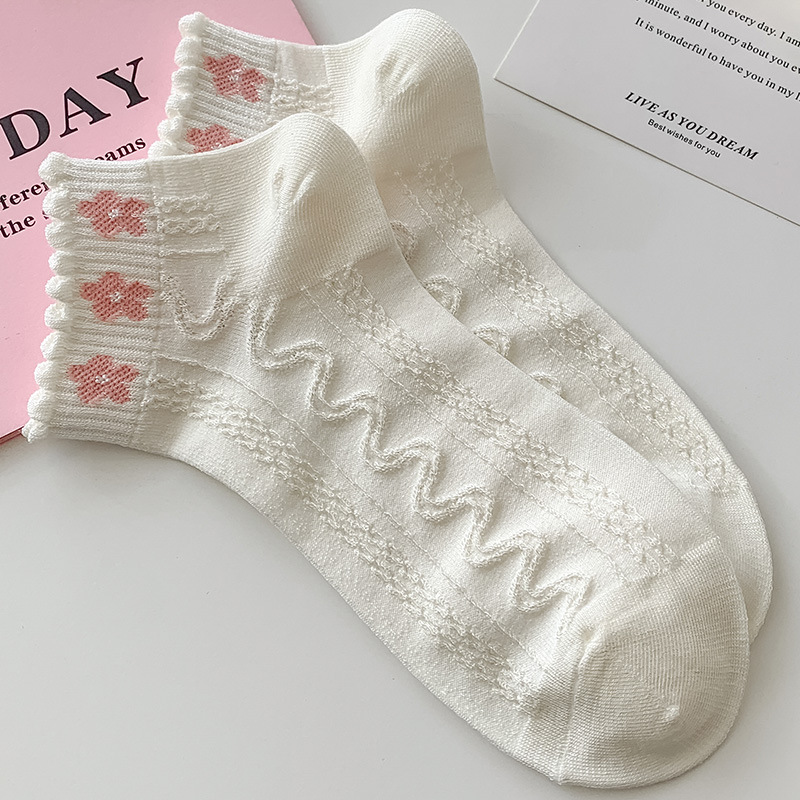 [30% de descuento en el precio de liquidación] Calcetines, calcetines de mujer, primavera y verano, calcetines de barco transpirables finos para mujer, calcetines de mujer Zhuji al por mayor