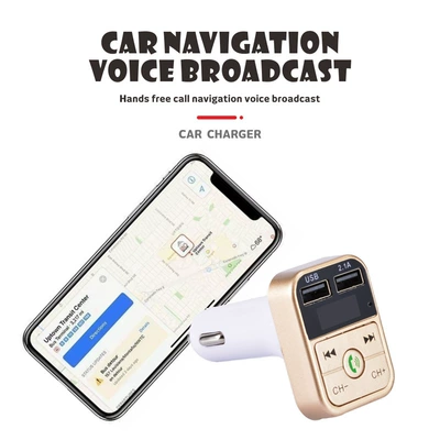 with Built-In Retractable Cable: Car mp3 - b2-gold-supports-u-disk-tf-card