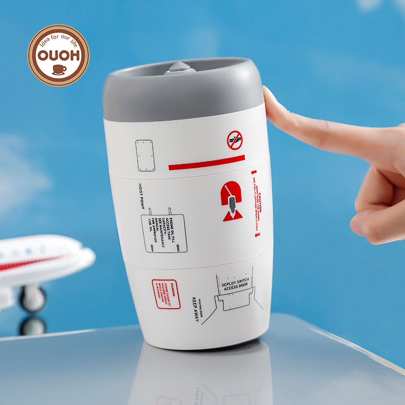 Customized Aircraft Engine Anti-Tipping Cup Anti-Tipping Coffee Cup Water Cup Creative Stainless Steel Cup Student Gift Cup