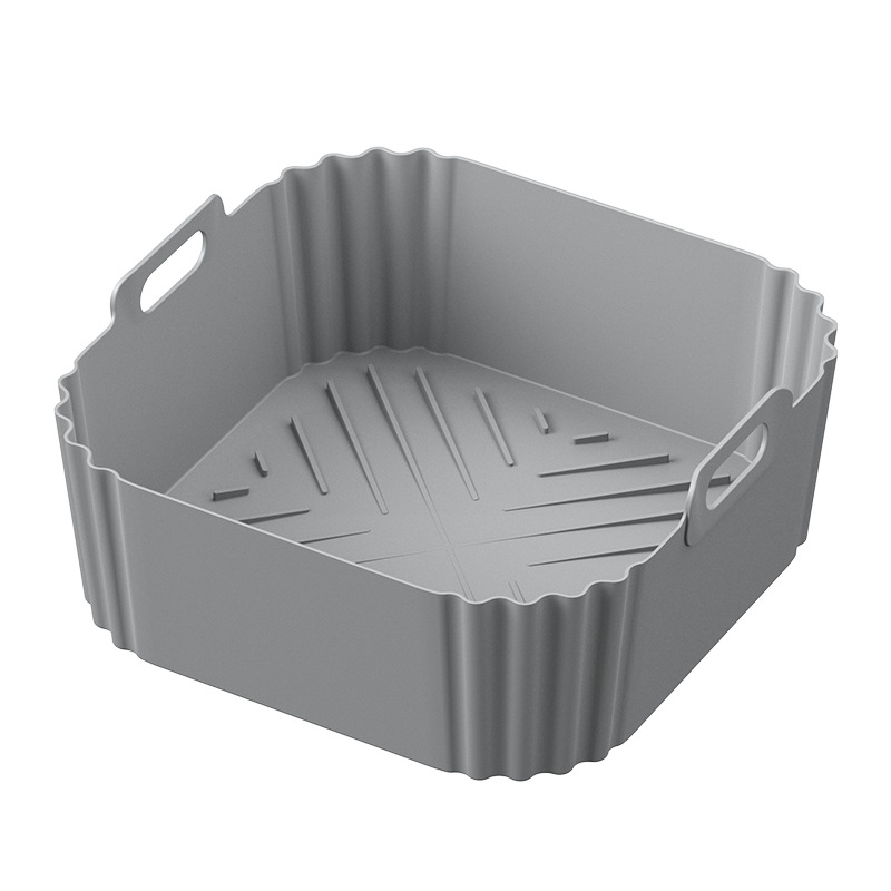 Grenzüberschreitende Luftfritteuse-Kochschale Airfryersiliconepo Luftfritteuse-Silikonschale Silikon-Friteuse-Unterlage