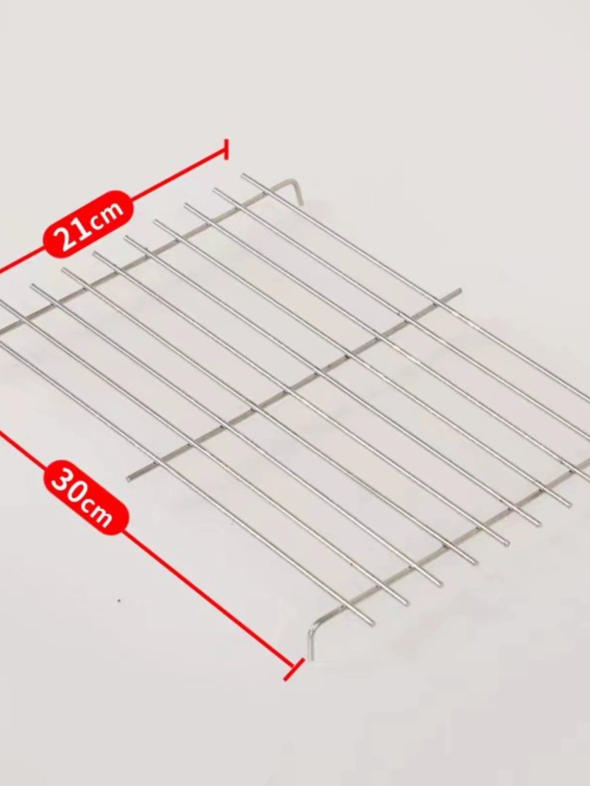 Толстая полоса из нержавеющей стали, сетка для гриля для барбекю, сетка для гриля, сетка для духовки, шампур для баранины, аксессуар для гриля, сетчатый зажим.