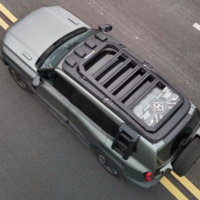 dark blue 318 roof rack ladder side account car off-road modified roof platform outdoor storage travel rack