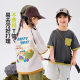 [100 cotton] doodle children's short sleeve T-shirt 2025 summer new girls jacket summer thin children's clothing