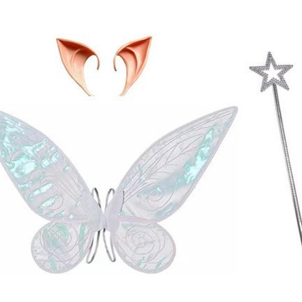 Cruz-frontera plegable colorido alas mariposa Festival DE LOS NIÑOS rendimiento vestido hasta props princesa Ángel traje