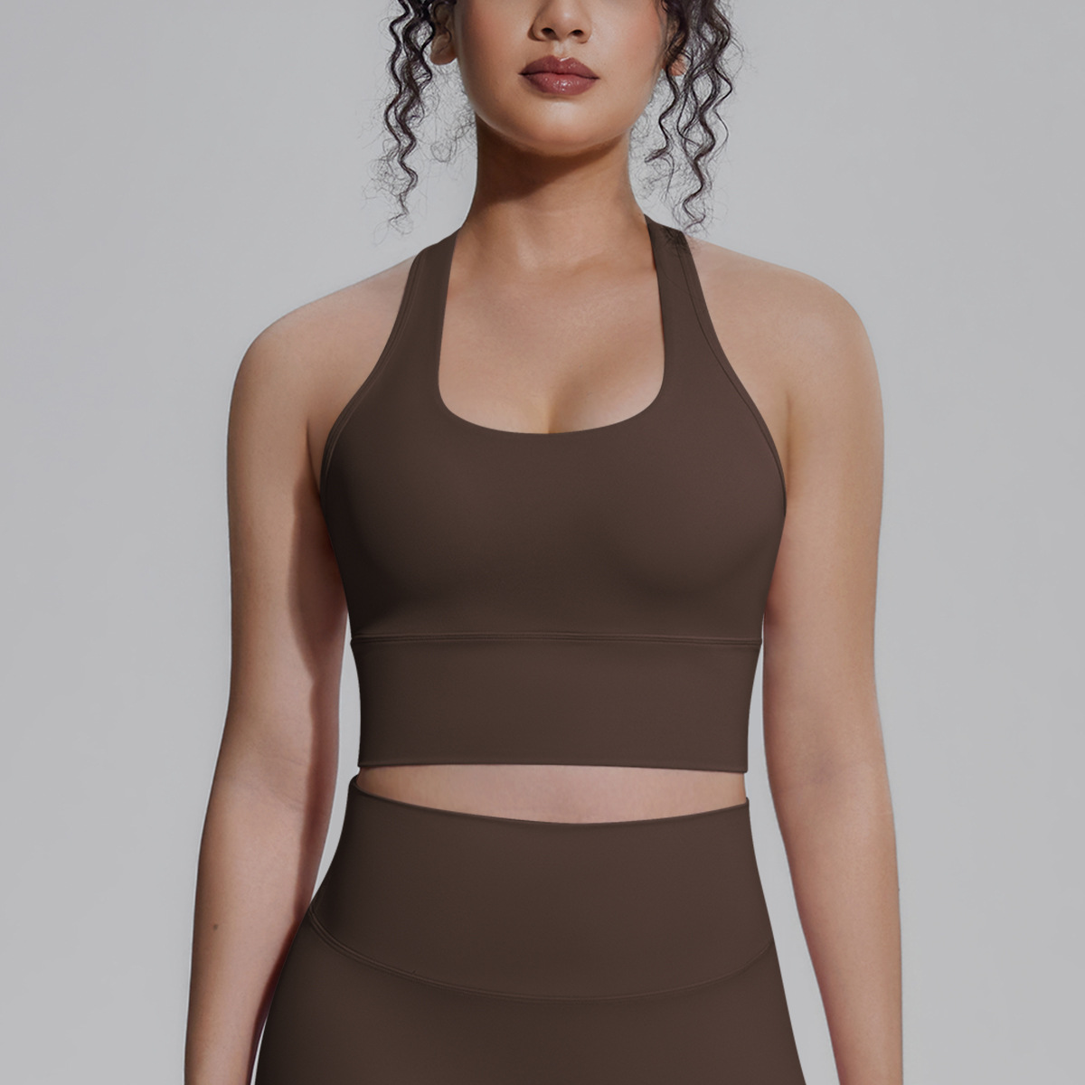 Nuevo transfronterizo sólido I-shaped hermosa espalda apretada ropa interior deportiva transpirable correr fitness yoga chaleco chaleco mujer image 3