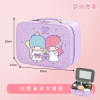 Handheld capacious cute makeup box, cartoon cosmetic bag, internet celebrity